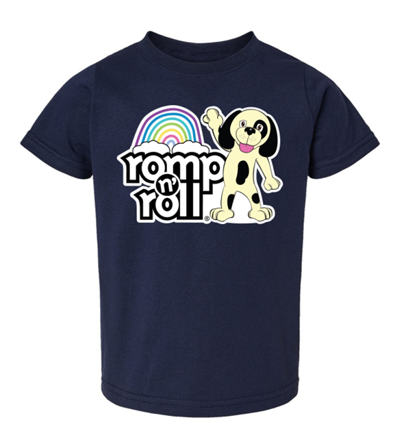 Romp n' Roll Rainbow Logo T-shirt