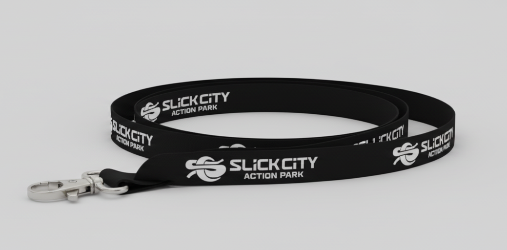 Slick City Black Lanyard (10 pcs)