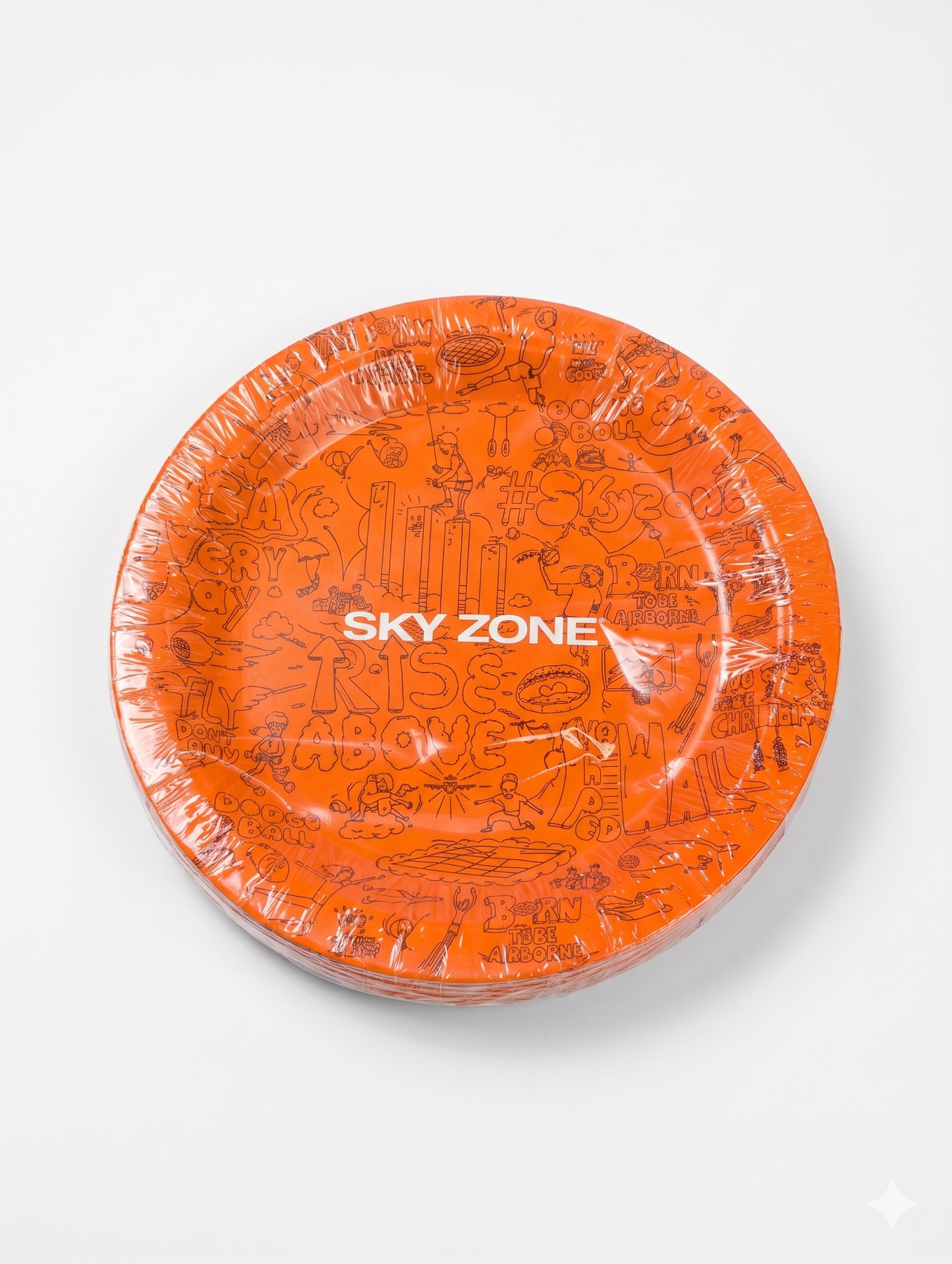 Sky Zone 7" Paper Plate - Case [Orange] (1000pcs)