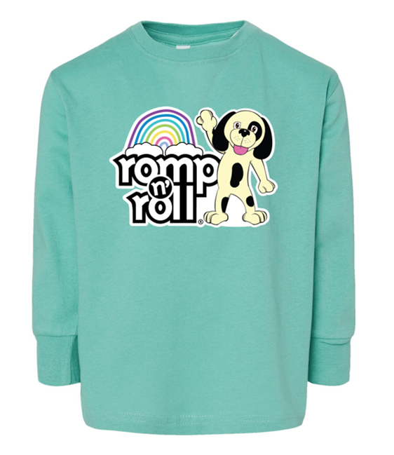 Romp n' Roll Rainbow Logo Long Sleeve
