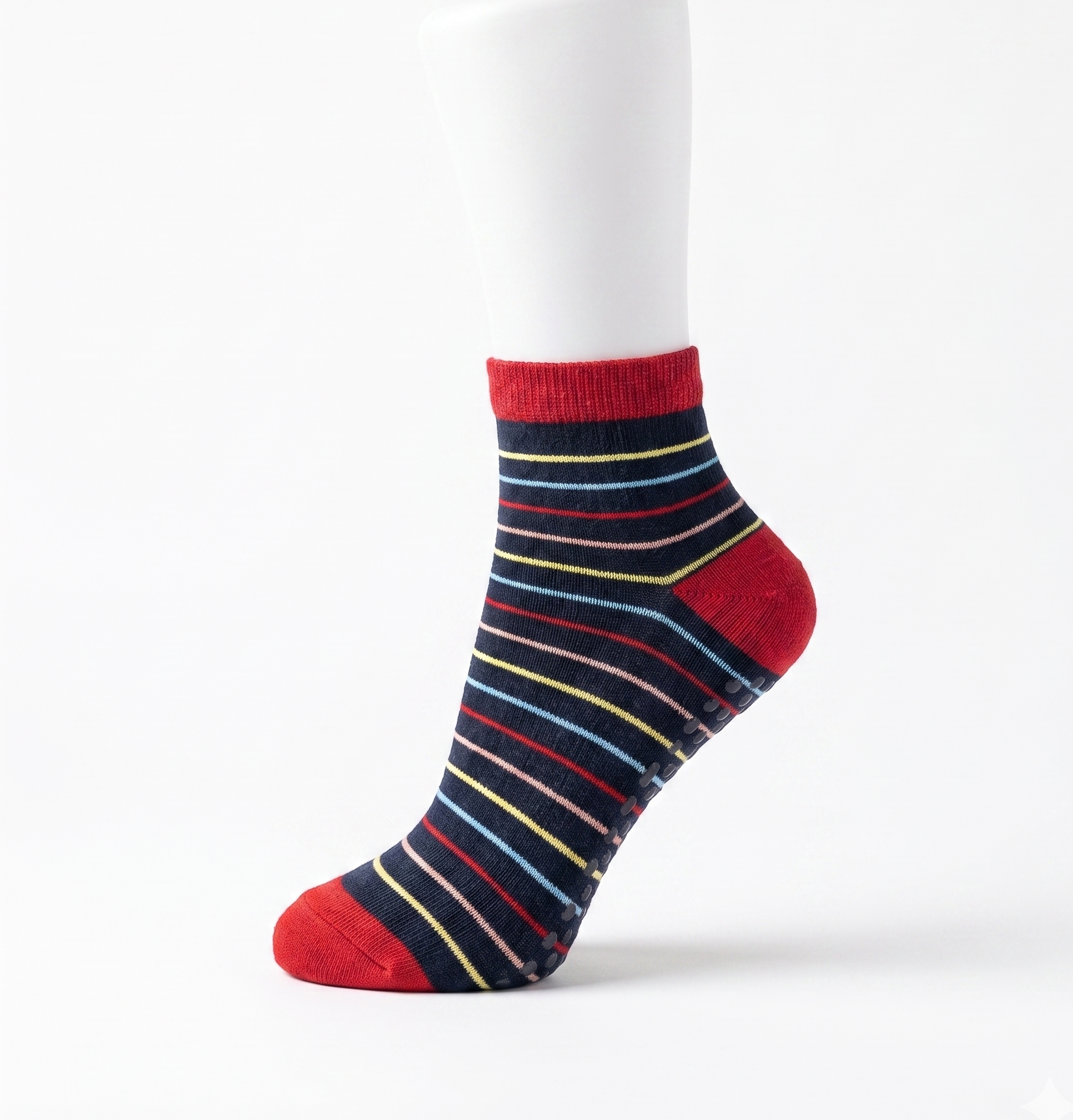 Defy Striped Ankle Socks Socks [Multicolor] - (200 pairs)